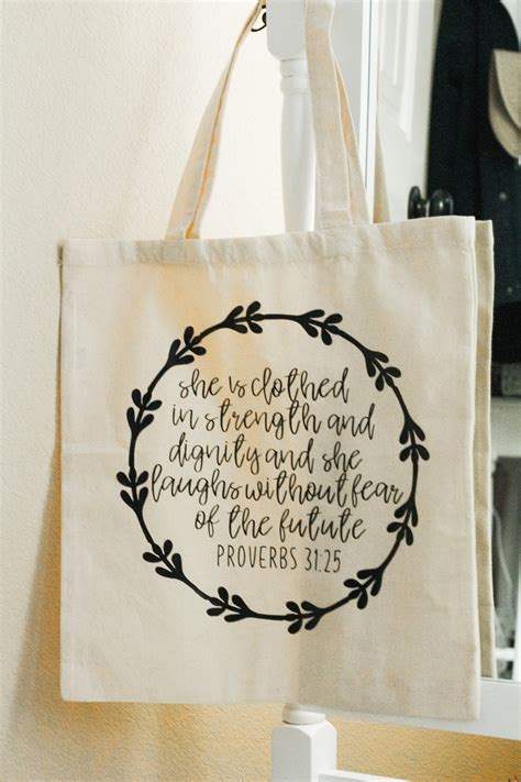 christian verse tote bags